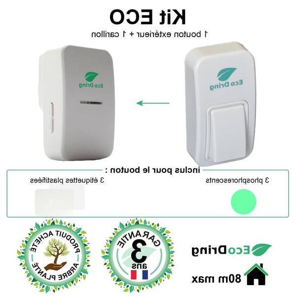 Carismart la sonnette sans fil et sans pile ▷ Bouton Poussoir Etanche 220v | Le Meilleur de 2020